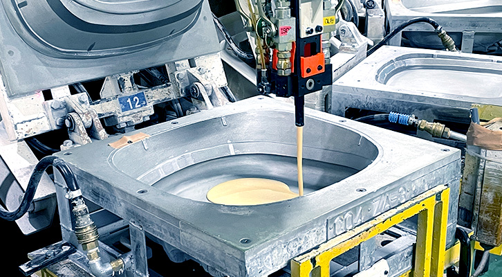 Electropolishing process on metal parts