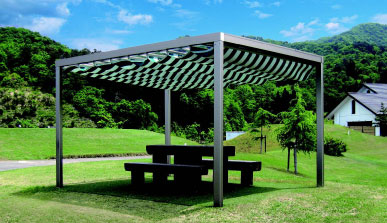 オーニング 自立型 オーニングのタカノ株式会社 エクステリア部門