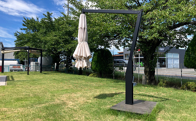 収納時のパラソル